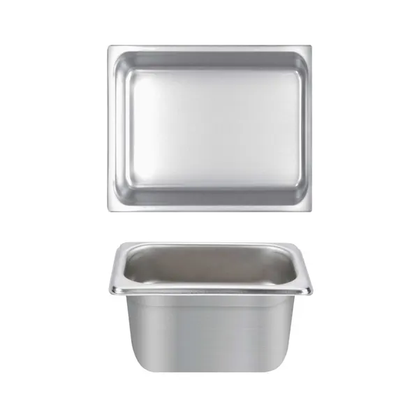 Thunder Group STPA4124 Steam Table Pan, 1/2 Size, 4" Deep, Anti-Jam, 18/8 Stainless Steel