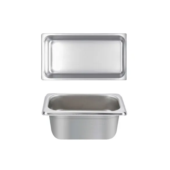 Thunder Group STPA4132 Steam Table Pan, 1/3 Size, 2-1/2" Deep, Anti-Jam, 18/8 Stainless Steel