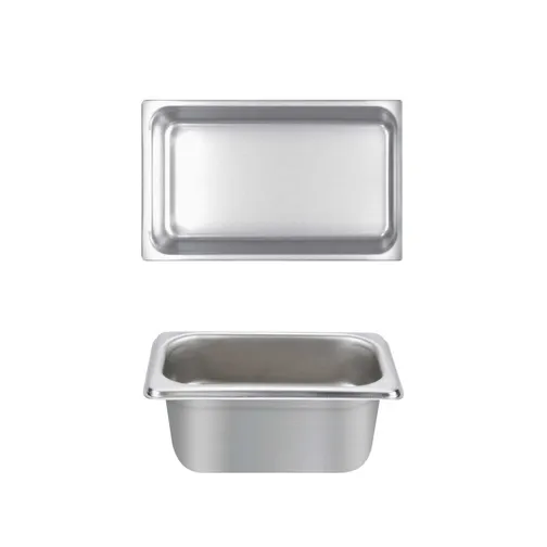 Thunder Group STPA4142 Steam Table Pan, 1/4 Size, 2-1/2" Deep, Anti-Jam, 18/8 Stainless Steel