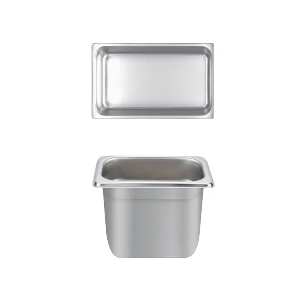 Thunder Group STPA4146 Steam Table Pan, 1/4 Size, 6" Deep, Anti-Jam, 18/8 Stainless Steel