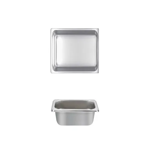 Thunder Group STPA4162 Steam Table Pan, 1/6 Size, 2-1/2" Deep, Anti-Jam, 18/8 Stainless Steel