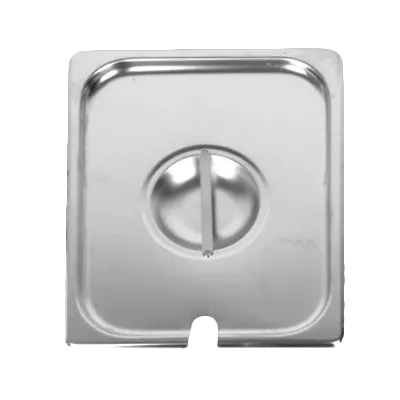 Thunder Group STPA5120CS Steam Table Pan Cover, 1/2 Size, Slotted With Handle, Reinforced Corners