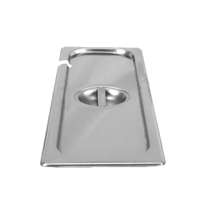 Thunder Group STPA5120CSL Steam Table Pan Cover, 1/2 Size Long, Long Side Slotted With Handle, Reinforced Corners