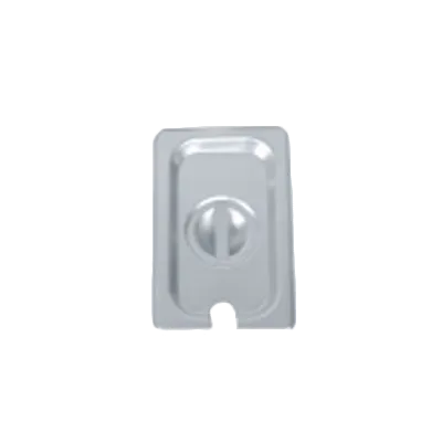 Thunder Group STPA5140CS Steam Table Pan Cover, 1/4 Size, Slotted With Handle, Reinforced Corners