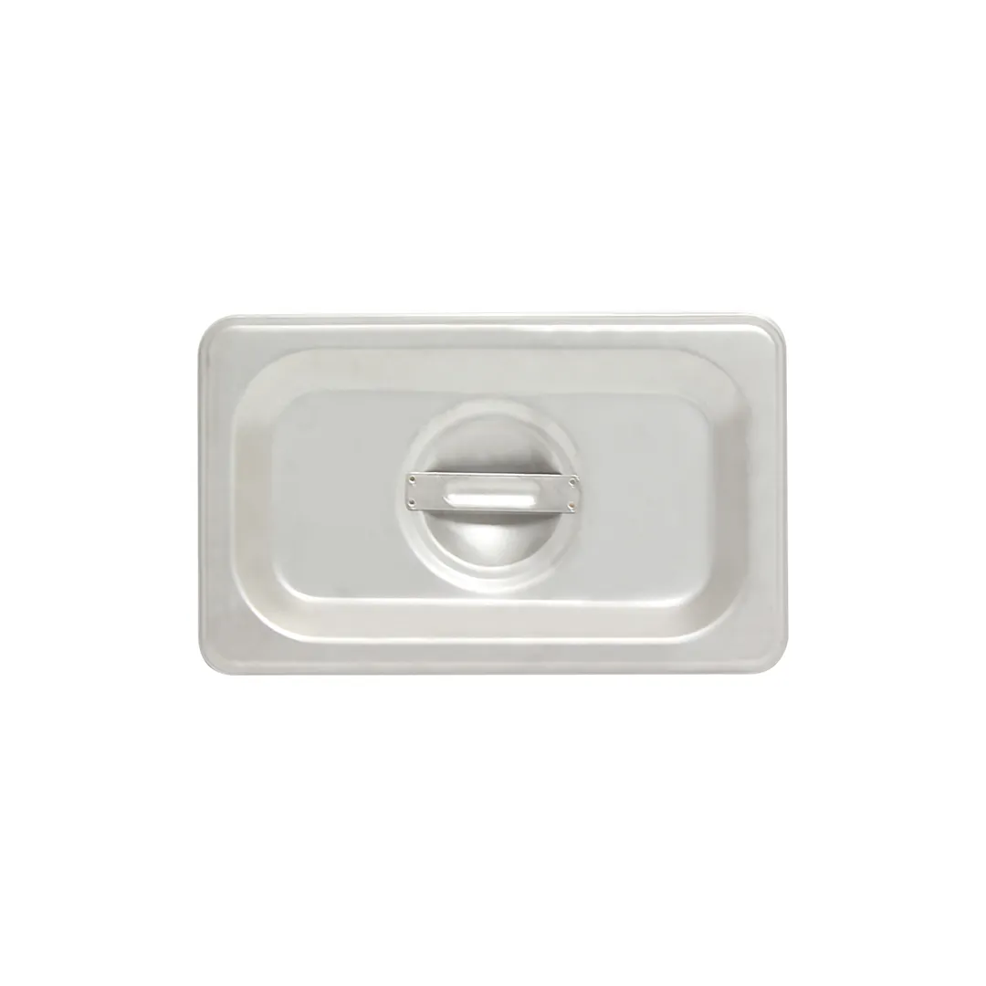 Thunder Group STPA5190C Steam Table Pan Cover, 1/9 Size, Solid With Handle, Reinforced Corners