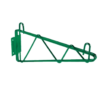 Thunder Group WBEP024 Green Epoxy Coated Wall Mount Shelving Bracket, 24"D