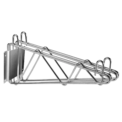 Thunder Group WBSV218 Double Wall Bracket, 18"D, Chrome Plated, NSF