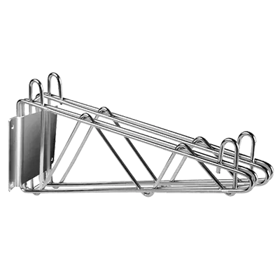Thunder Group WBSV224 Double Wall Bracket, 24"D, Chrome Plated, NSF