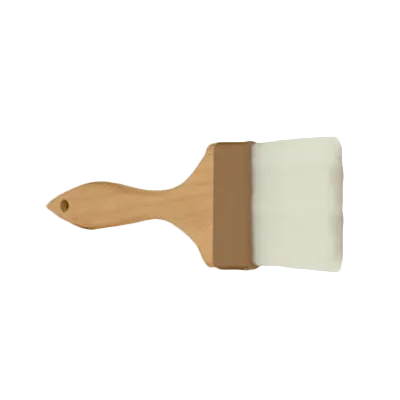 Thunder Group WDPB004N Pastry Brush, 3" Wide, Flat, Sterilized Nylon Bristles