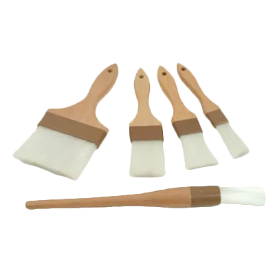Thunder Group WDPB005N Pastry Brush, 4" Wide, Flat, Sterilized Nylon Bristles