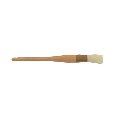 Thunder Group WDPB006 Pastry Brush, 1" Round, Sterilized And Bleached, Boar Bristles