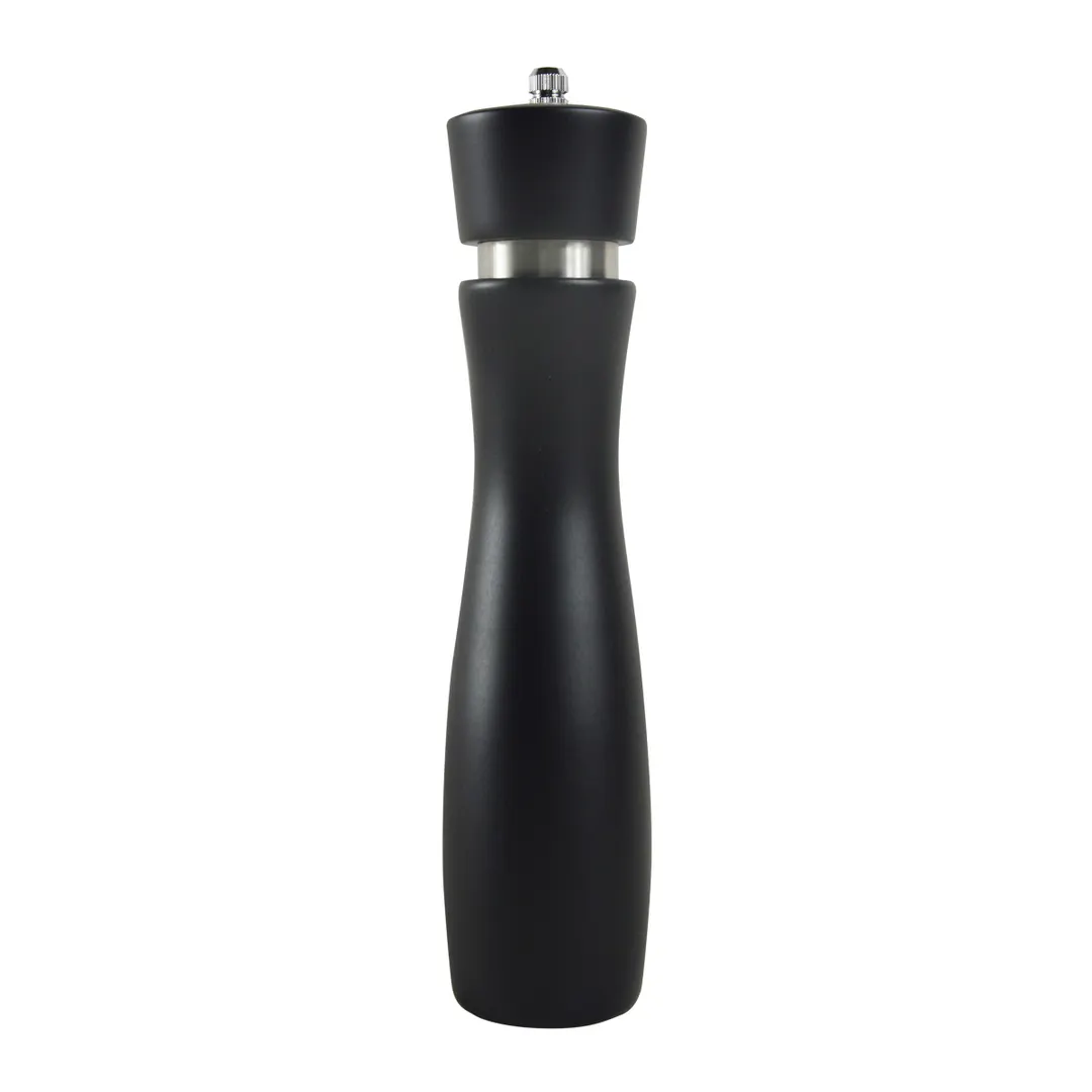Thunder Group WDPM012BK Beechwood Pepper Mill, 12"H, Black