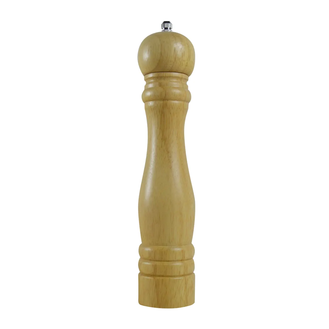 Thunder Group WDPM110BR Rubberwood Pepper Mill, 10"H