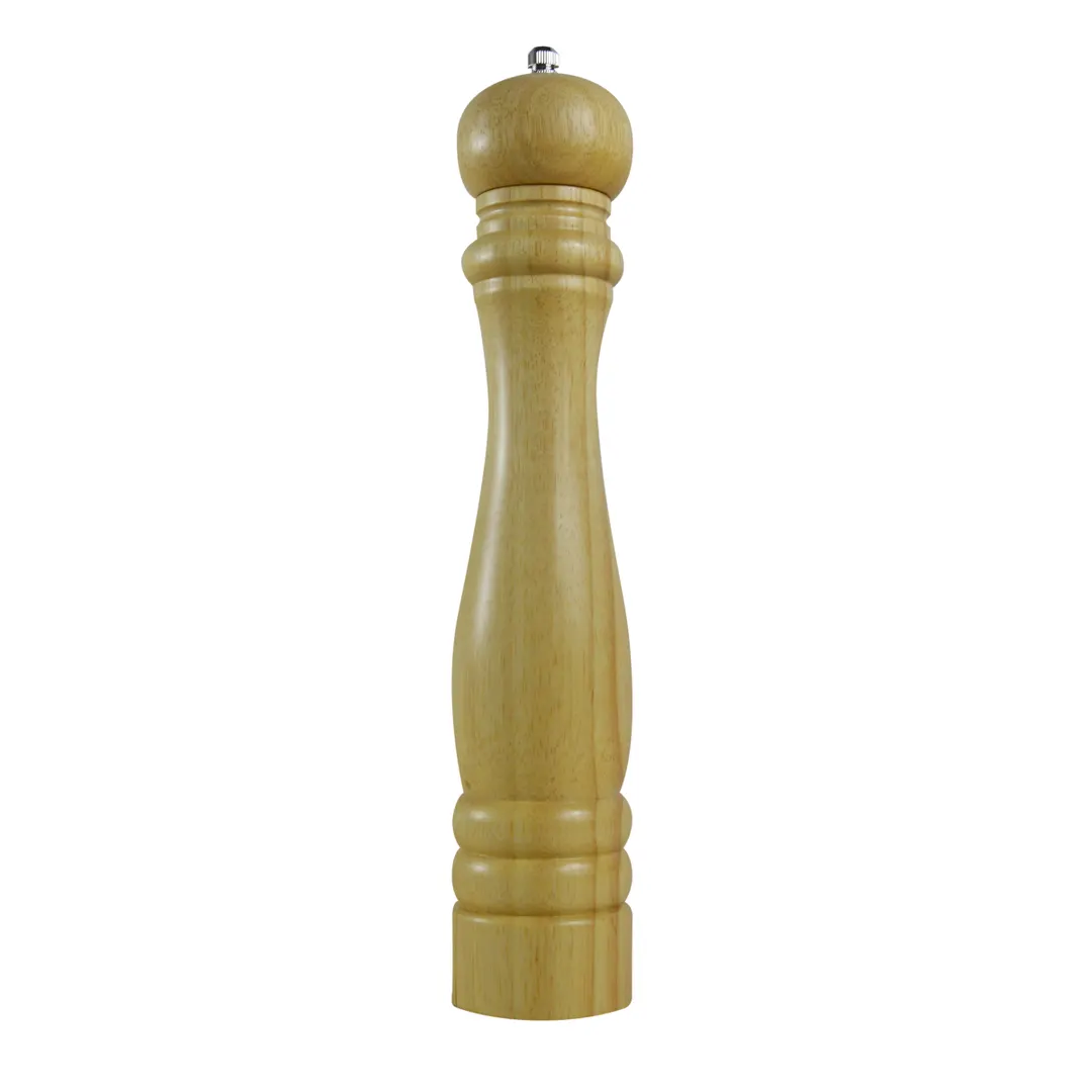 Thunder Group WDPM112BR Rubberwood Pepper Mill, 12"H