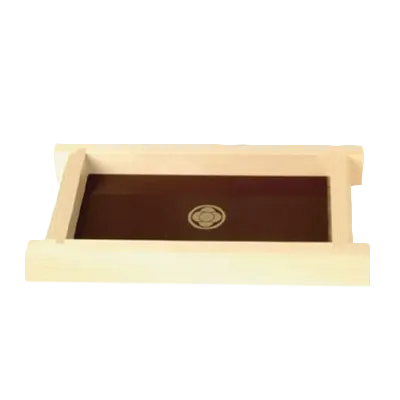 Thunder Group Y-75 Shoyu Sauce Holder Tray, 9" X 5", Without Handles, Shiraki Wood