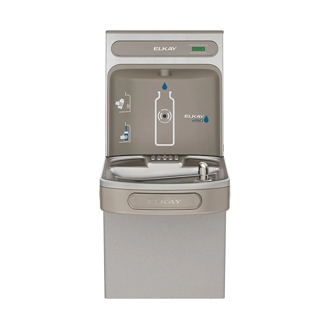 Elkay EZSDWSVRLK 19" ezH2O® Bottle Filler w/ ADA Vandal-Resistant Cooler, Non-Refrigerated - Gray
