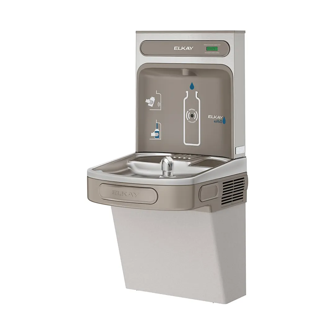 Elkay EZSDWSVRLK 19" ezH2O® Bottle Filler w/ ADA Vandal-Resistant Cooler, Non-Refrigerated - Gray