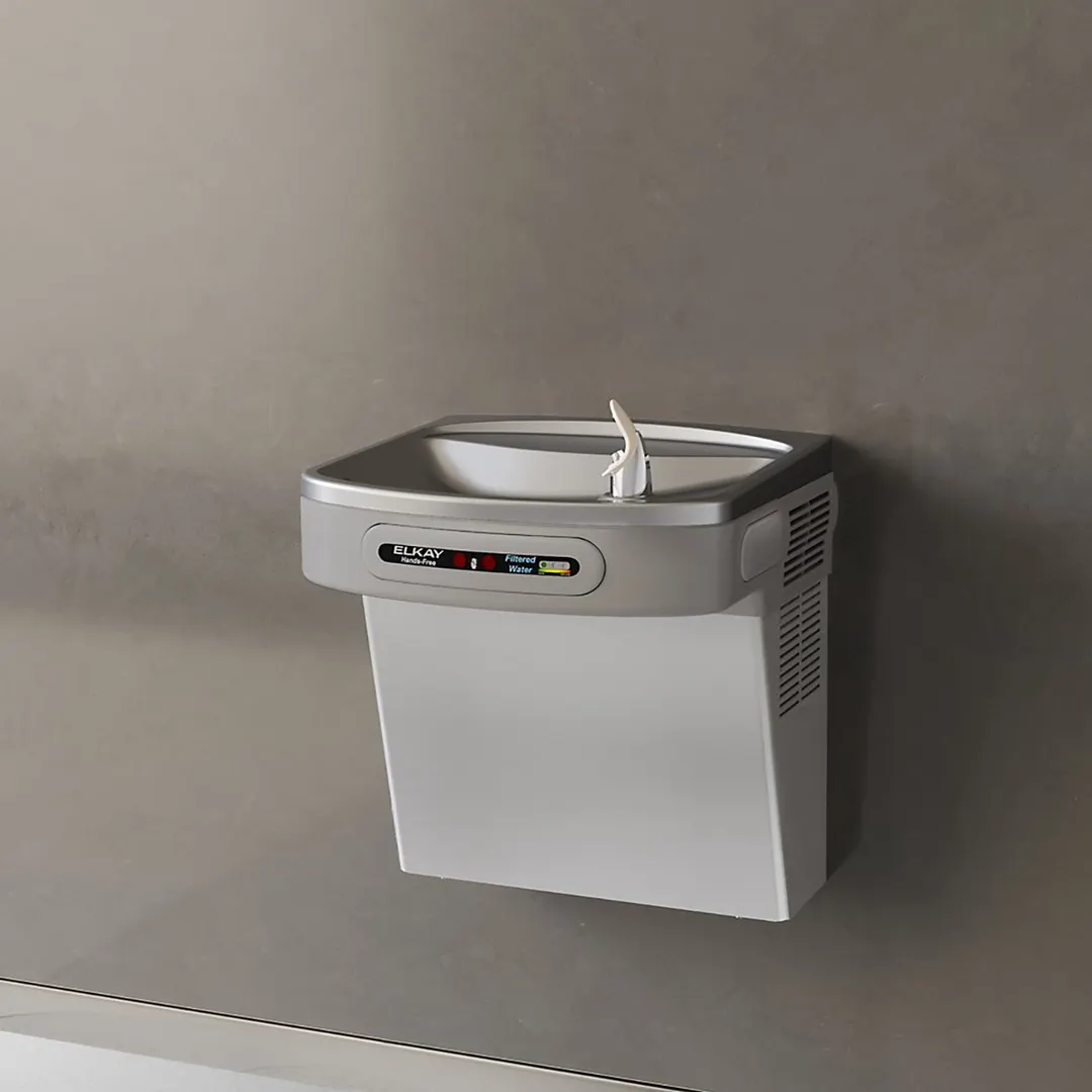 Elkay LZO8S Wall Mount ADA Water Cooler, Filtered - Refrigerated / Stainless - 8 GPH / Hands-Free