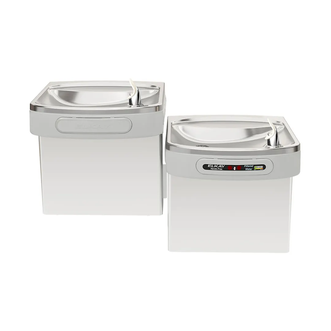 Elkay LZOSTL8SC 36" Versatile Bi-Level ADA Cooler, Hands-Free - Filtered / Refrigerated - Steel / 8 GPH