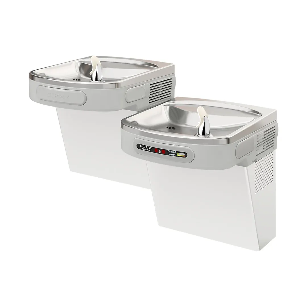 Elkay LZOSTL8SC 36" Versatile Bi-Level ADA Cooler, Hands-Free - Filtered / Refrigerated - Steel / 8 GPH