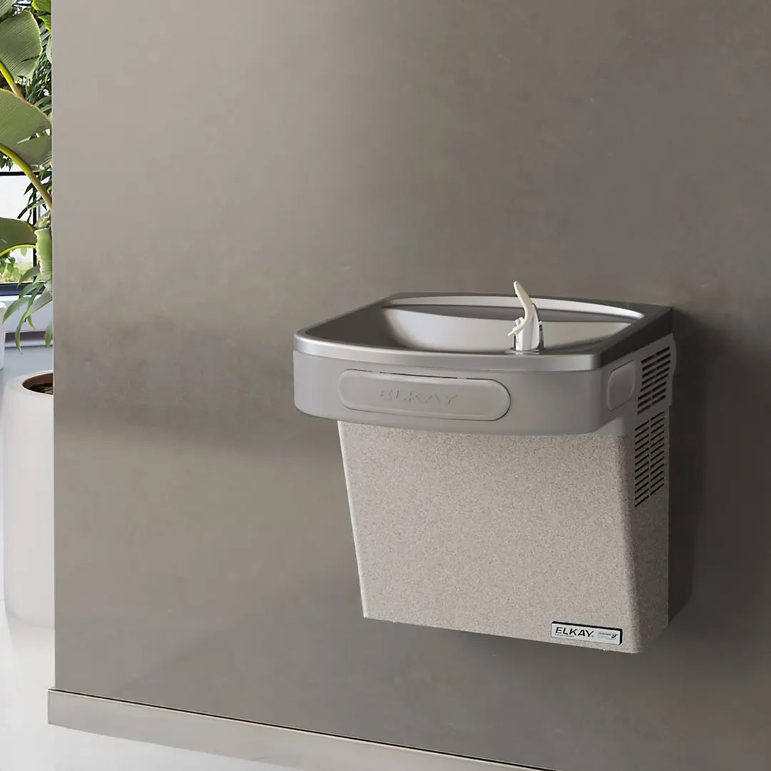 Elkay LZSG8L 19" Wall Mount High Efficiency ADA Cooler, Filtered - Refrigerated / Light Gray - 8 GPH