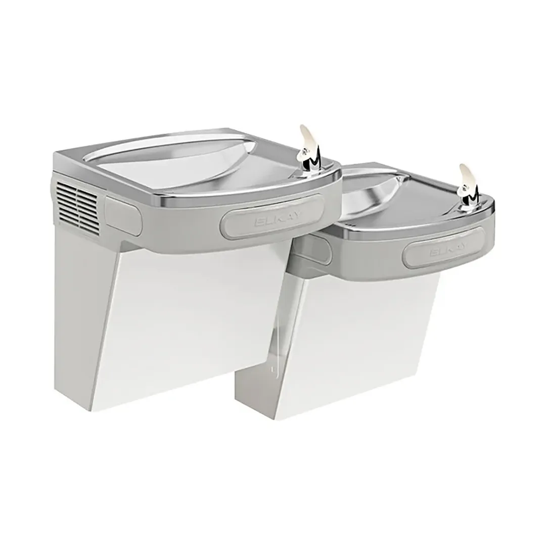 Elkay LZSTLDDSC Wall Mount Versatile Bi-level ADA Cooler, Filtered / Non-refrigerated / Light Gray 
