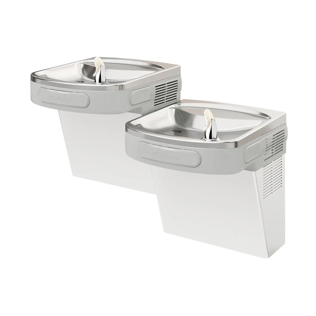 Elkay LZSTLDDSC Wall Mount Versatile Bi-level ADA Cooler, Filtered / Non-refrigerated / Light Gray 