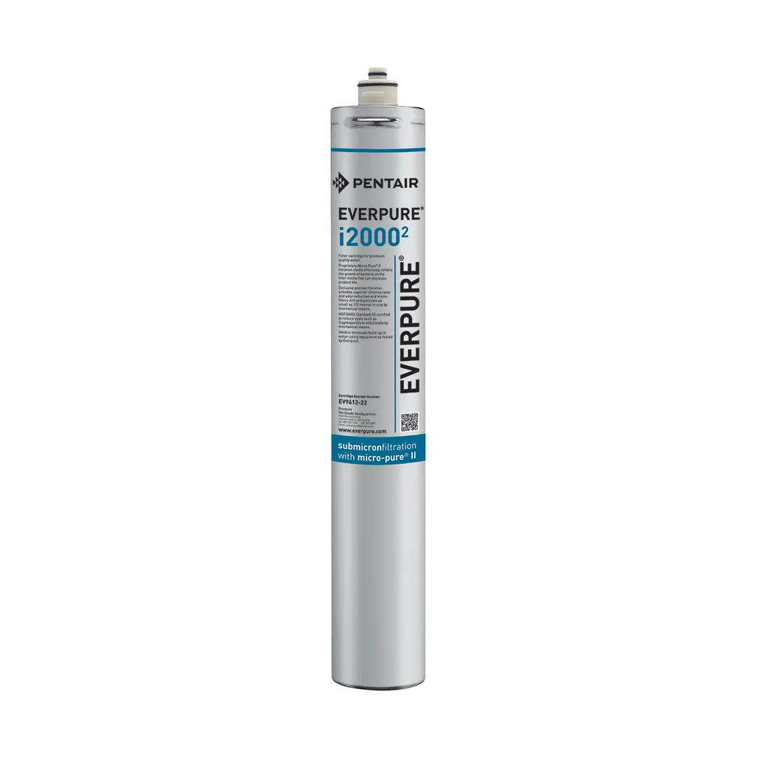 Everpure EV961222 i2000² Water Filter Cartridge with 0.5 Micron and 1.67 GPM, 9,000 Gallons