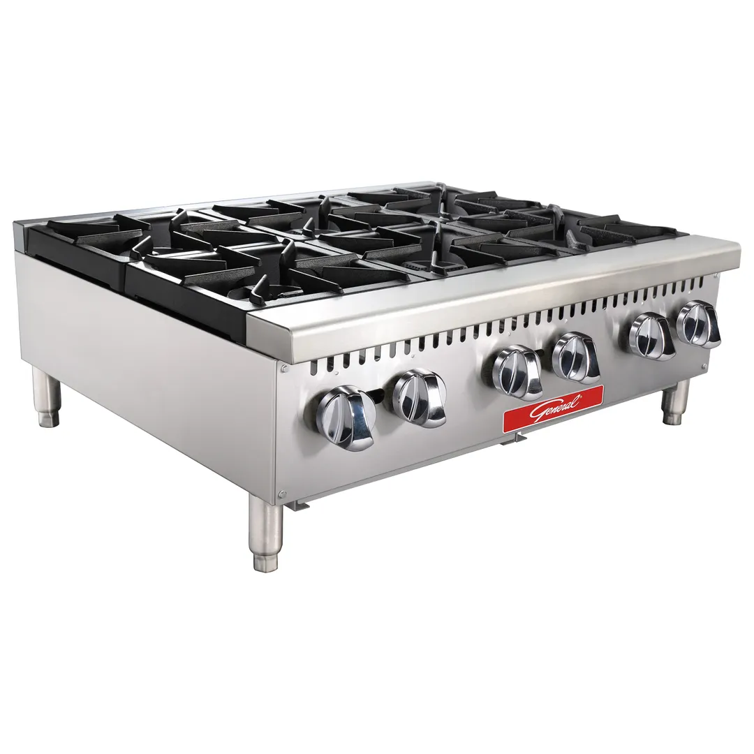 General GCHP-36-6NGS Gas Countertop Hotplate