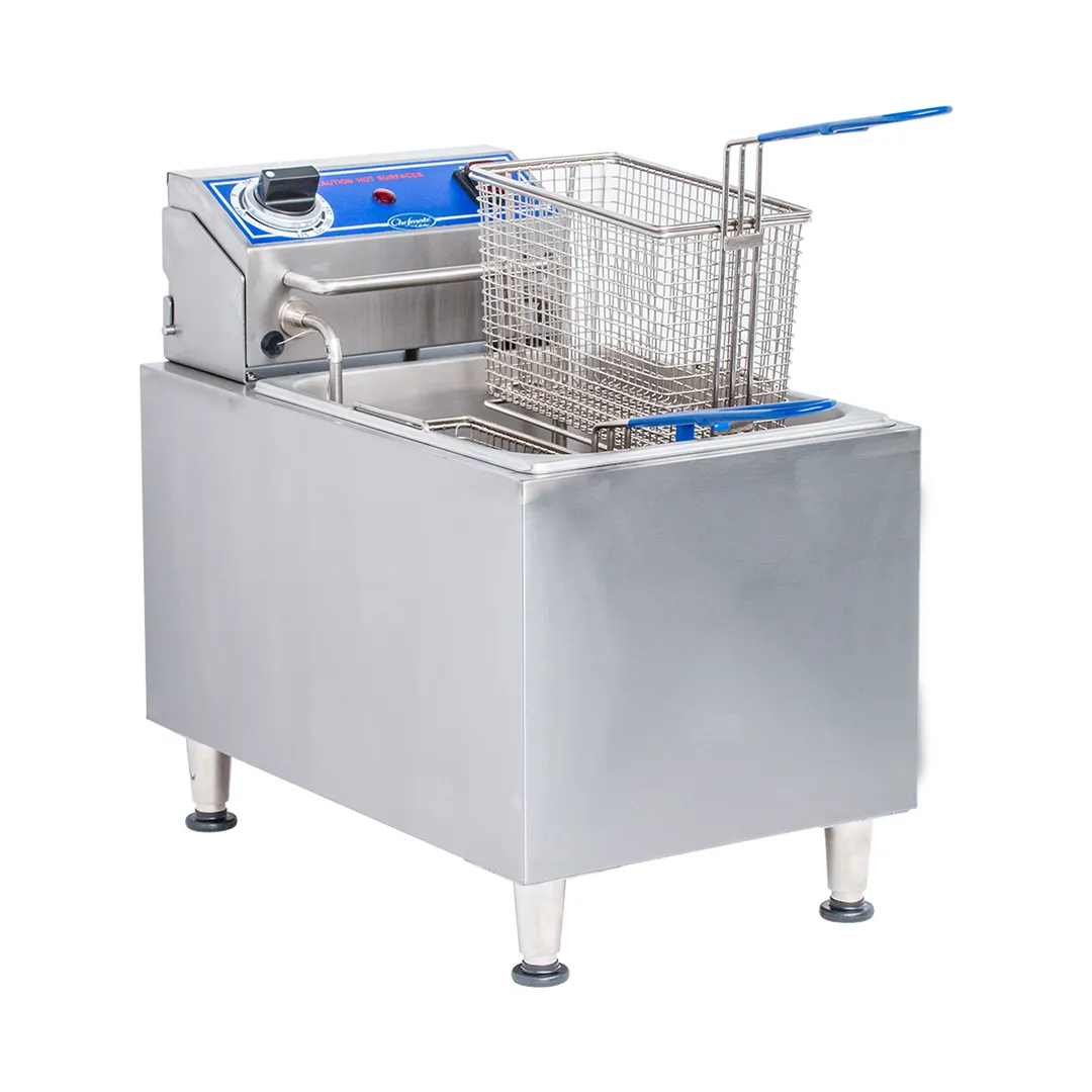 Globe PF16E Countertop Electric stainless steel Fryer,Manual Reset