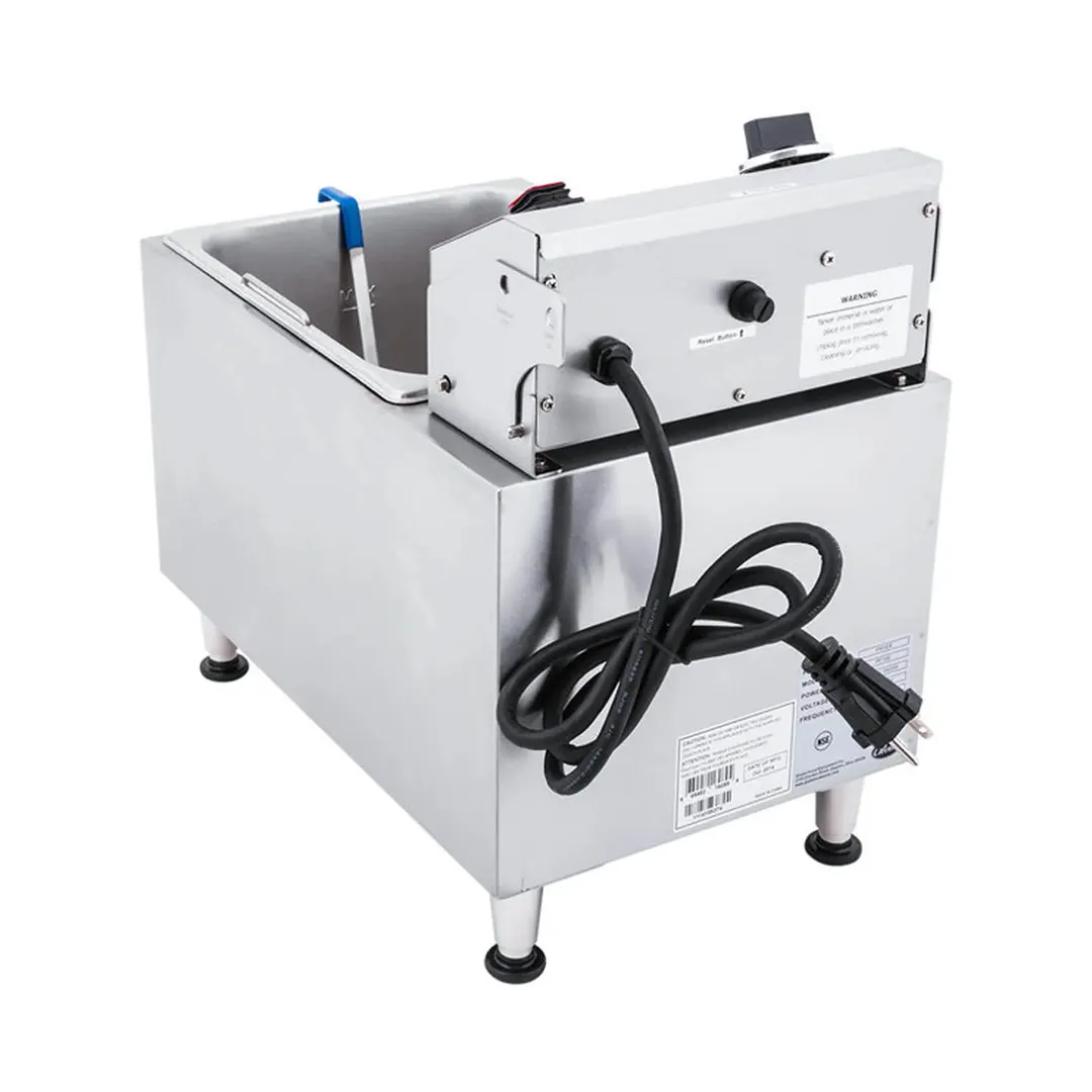 Globe PF16E Countertop Electric stainless steel Fryer,Manual Reset