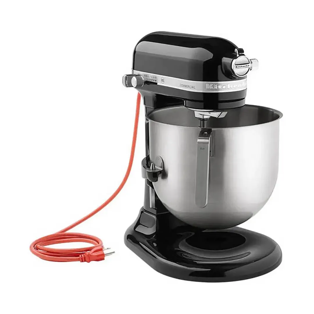 KitchenAid KSM8990OB Commercial 8-qt Bowl Lift Stand Mixer, 10-Speed, 1-3/10 hp, Onyx Black
