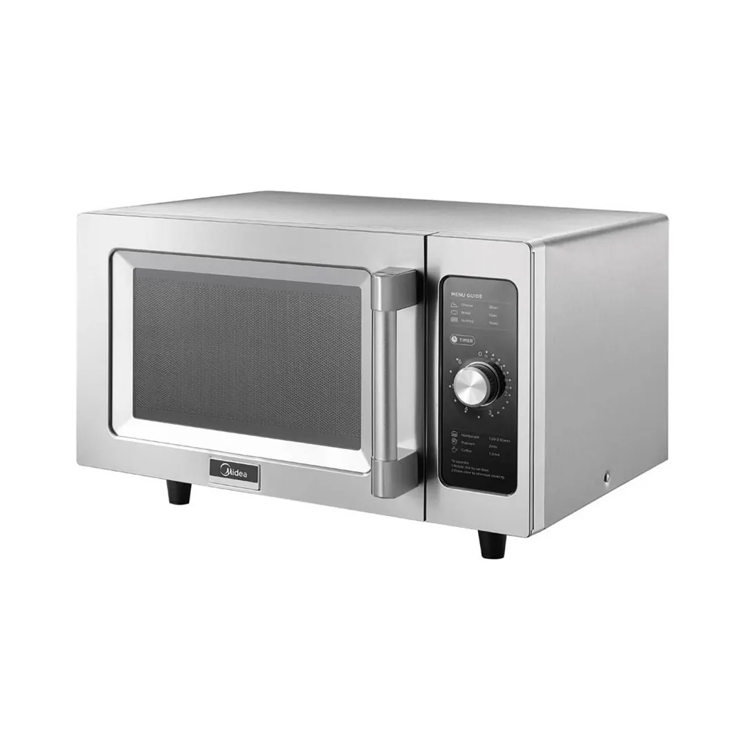 Midea 1025F0A 1000 W Light Duty Commercial Microwave Oven, 0.9 Cu Ft, Dial Controls, 120V