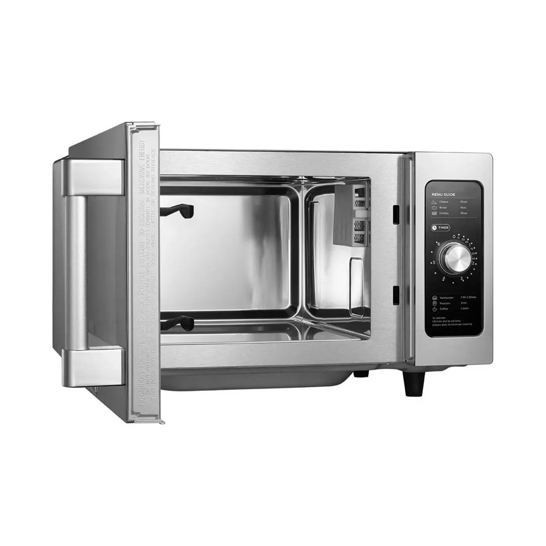 Midea 1025F0A 1000 W Light Duty Commercial Microwave Oven, 0.9 Cu Ft, Dial Controls, 120V