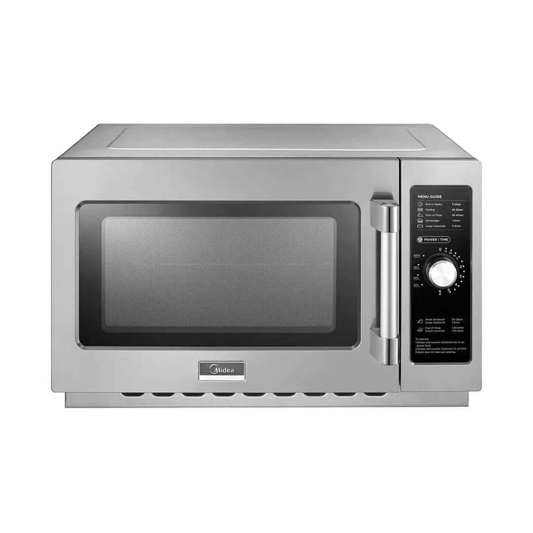 Midea 1034N0A 1000 Watts Medium Duty Commercial Microwave Oven, 1.2 Cu Ft, Dial Control, 120V