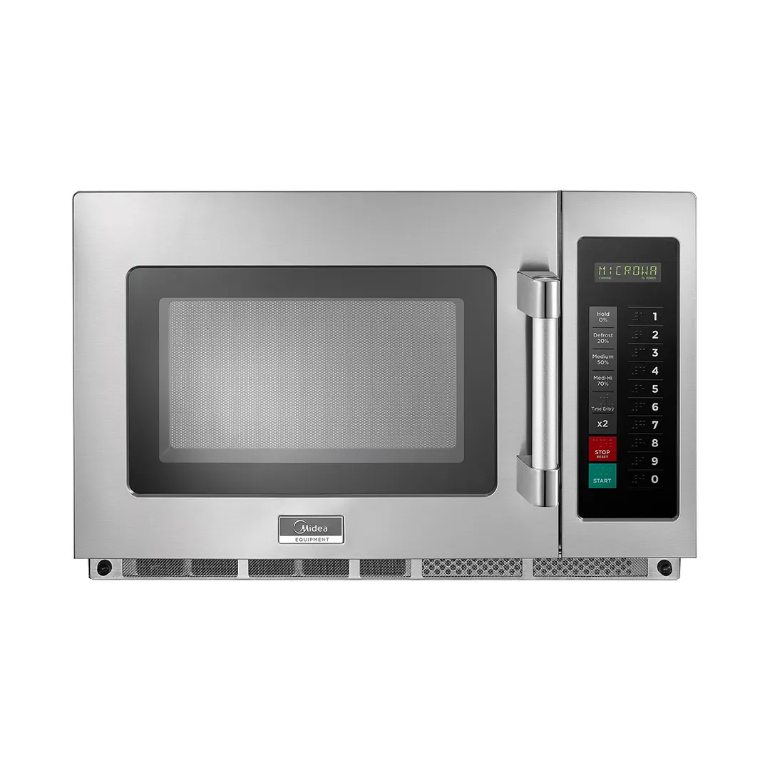 Midea 1834G1A 1800 Watt Heavy Duty Commercial Microwave Oven, 1.2 Cu. Ft. Touch Pad, 208/230V