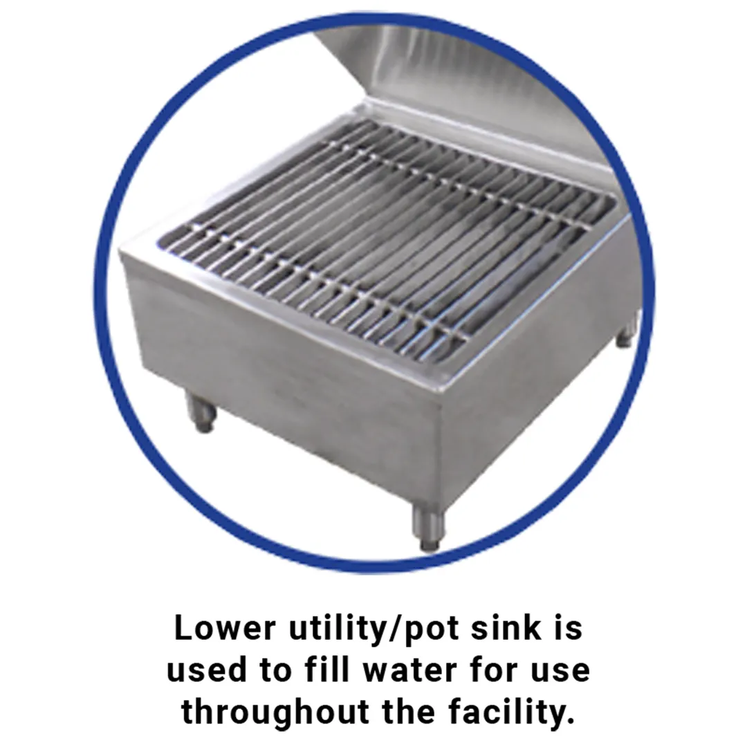 IMC Teddy CMS-X Combination Hand & Mop Sink, Free-Standing,