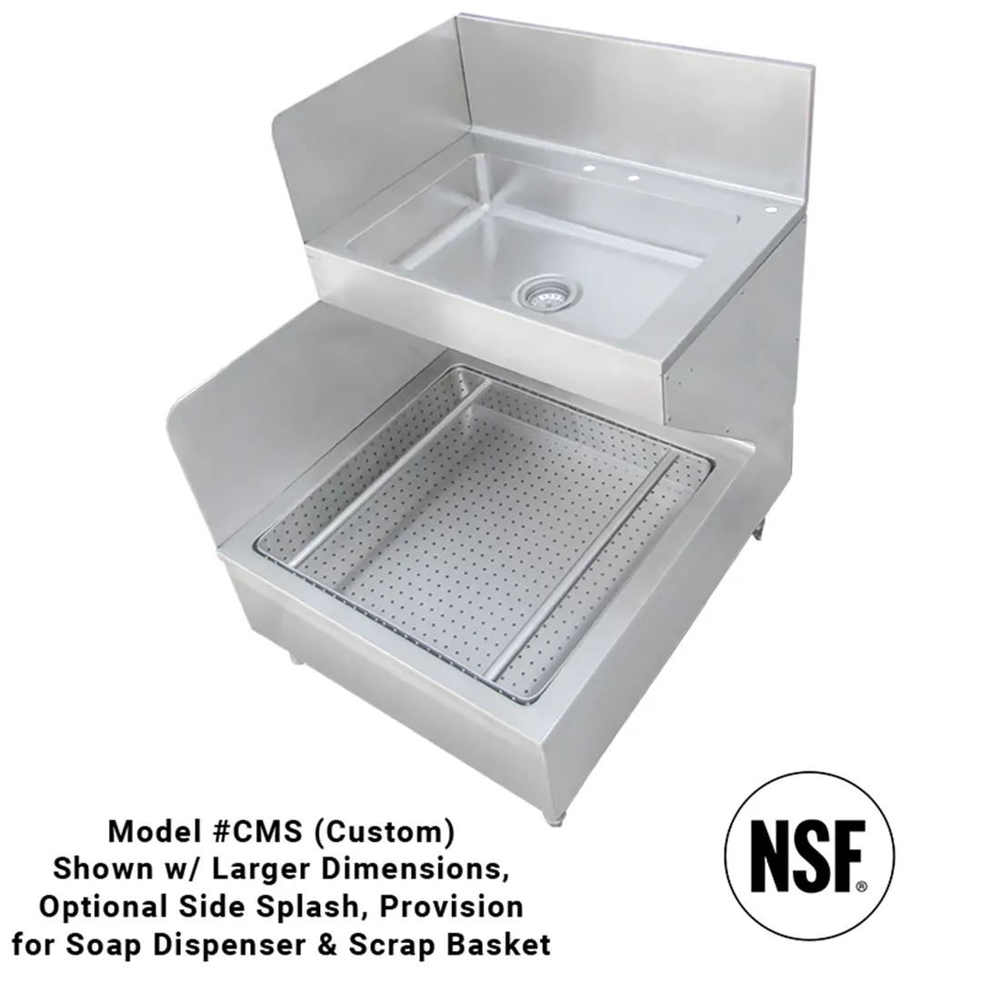 IMC Teddy CMS-X Combination Hand & Mop Sink, Free-Standing,