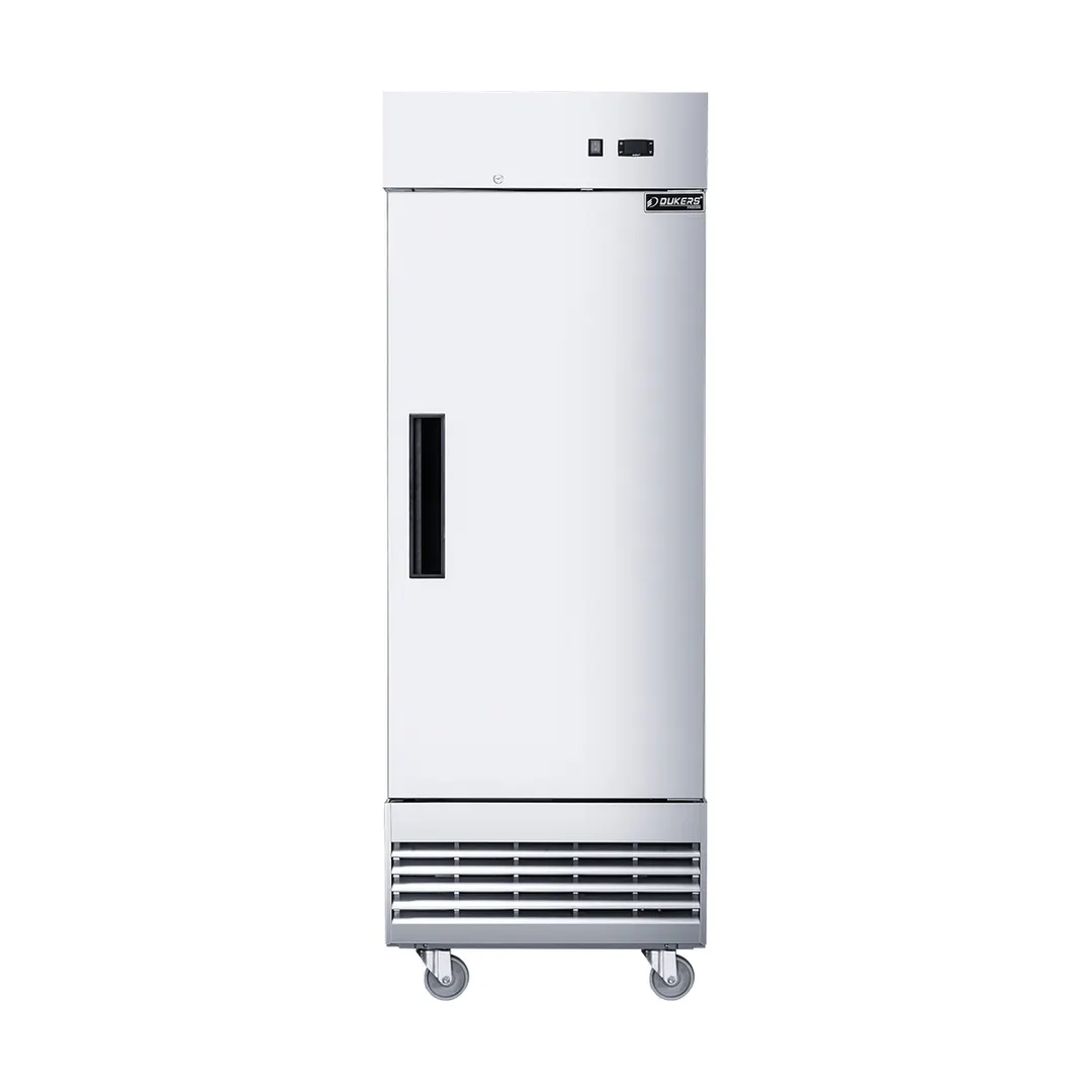 Dukers Appliance Co D28ER 28" 1-Solid Door Reach-In Refrigerator, Bottom Mount, 15.94 cu. ft.