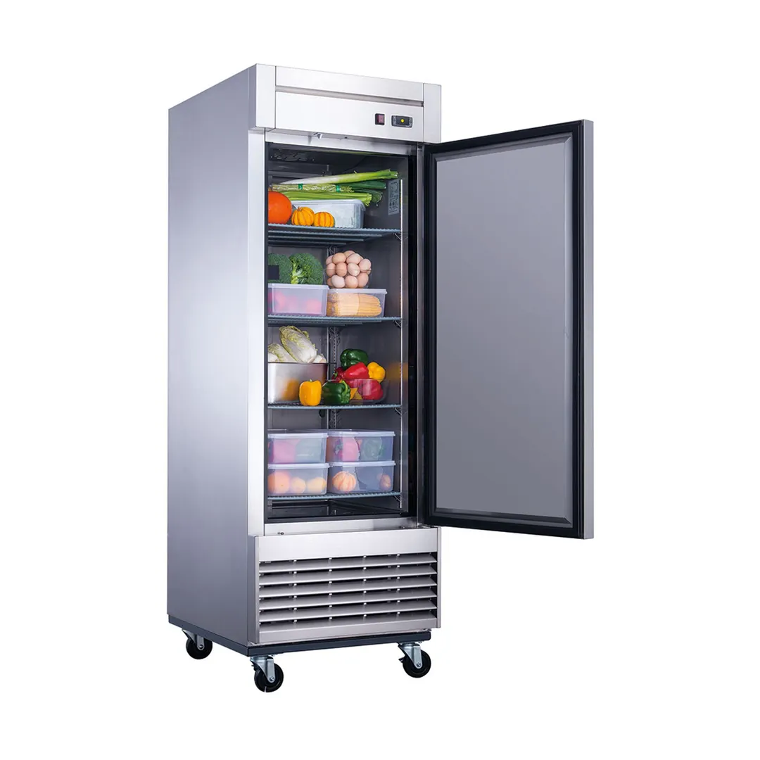 Dukers Appliance Co D28R 28" 1-Solid Door Reach-In Refrigerator, Bottom Mount, 17.79 cu. ft.