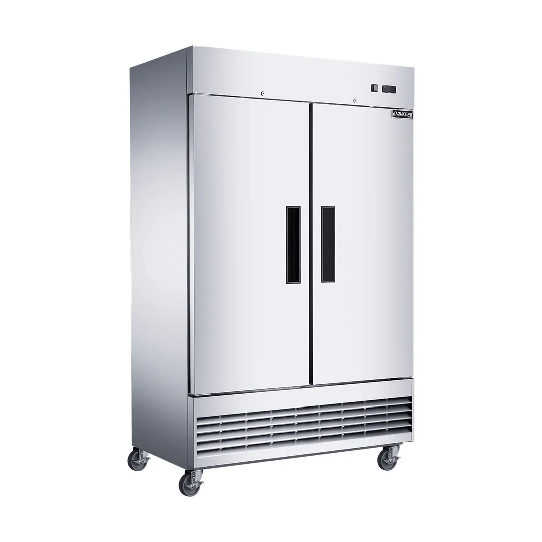 Dukers Appliance Co D47EF 48" 2-Solid Door Reach-In Freezer, Bottom Mounted, 29.51 cu. ft.