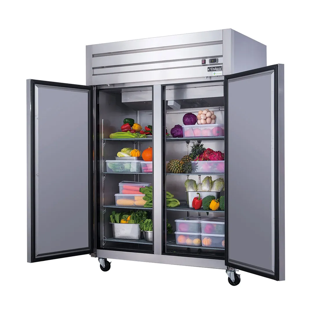 Dukers Appliance Co D55AR 55" 2-Solid Door Reach-In Refrigerator, Top Mount, 41.73 cu. ft.