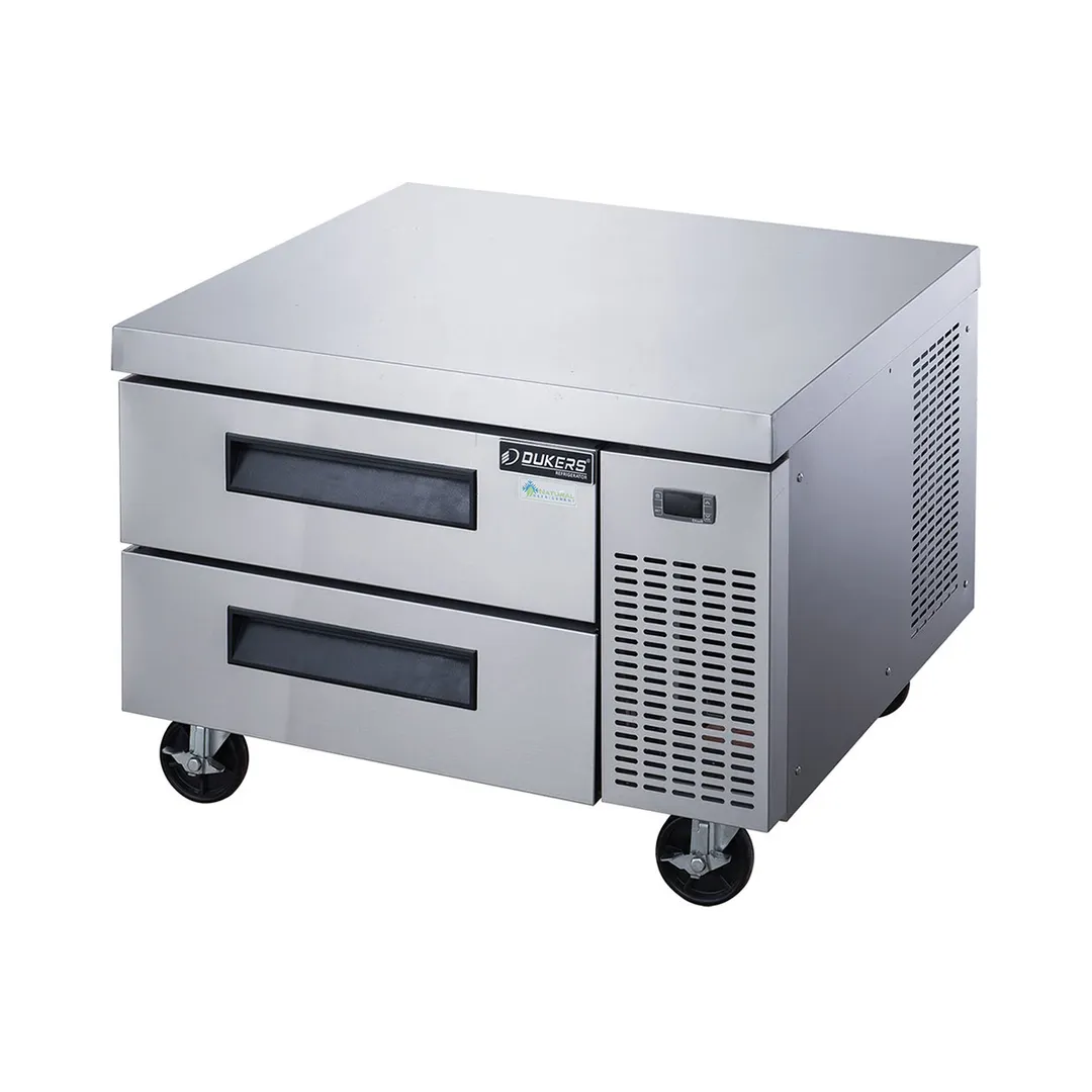 Dukers Appliance Co DCB36-D2 36" 2 Drawers Refrigerated Chef Base, All Stainless Steel
