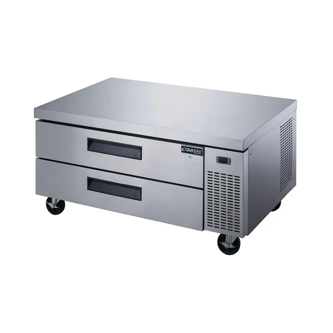Dukers Appliance Co DCB52-60-D2 60" 2 Drawers Refrigerated Chef Base, All Stainless Steel