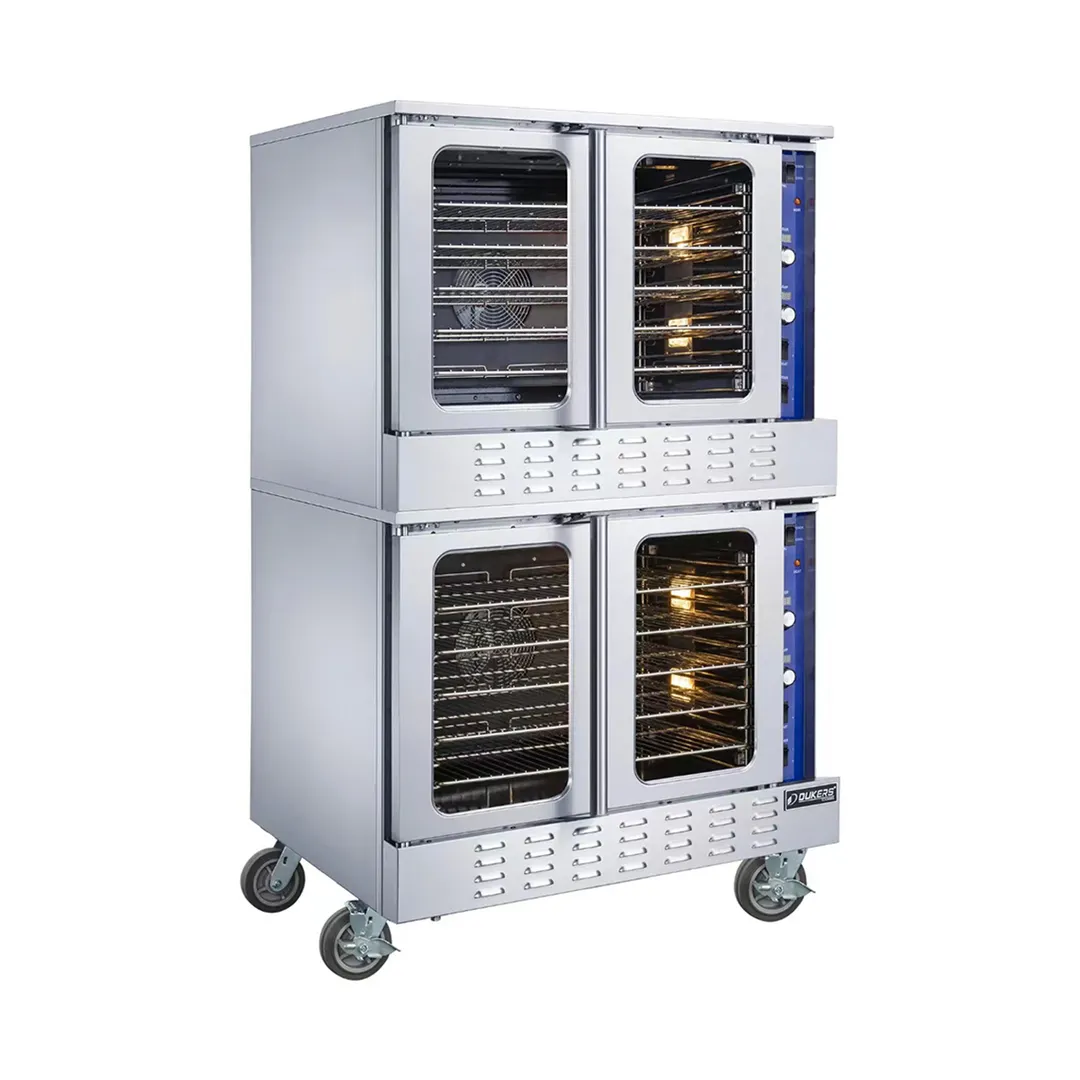 Dukers Appliance Co DCCOG2 Double Deck Gas Convection Oven w/ Digital Controls, 108.000 BTU