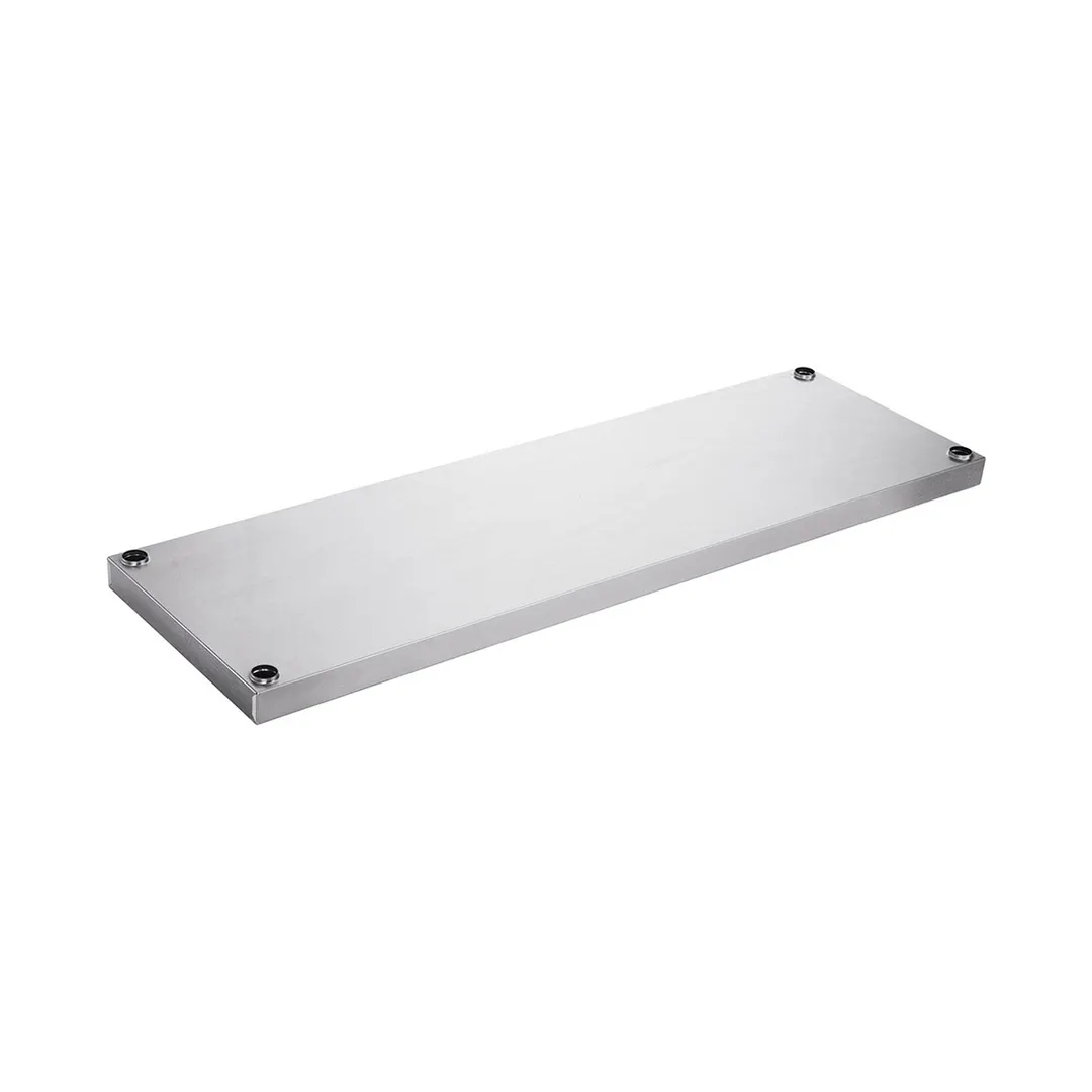 Dukers Appliance Co DCOS-1862 Double Stainless Steel Overshelf, 61.5"W X 18"D X 32"H / 20 Gauge