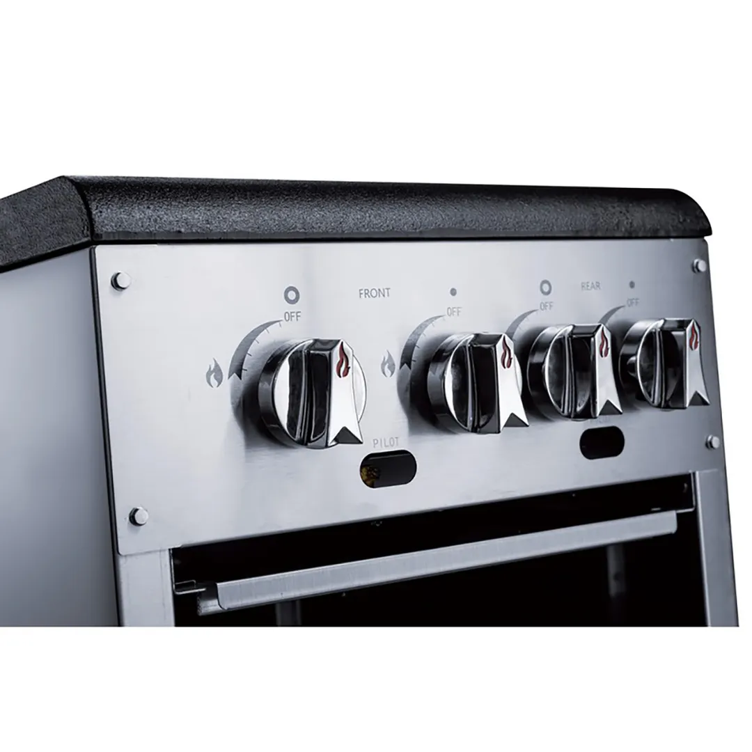 Dukers Appliance Co DCSPA2 18" (2) Cast Iron 3-Ring Burner Gas Stock Pot Range, 160.000 BTU