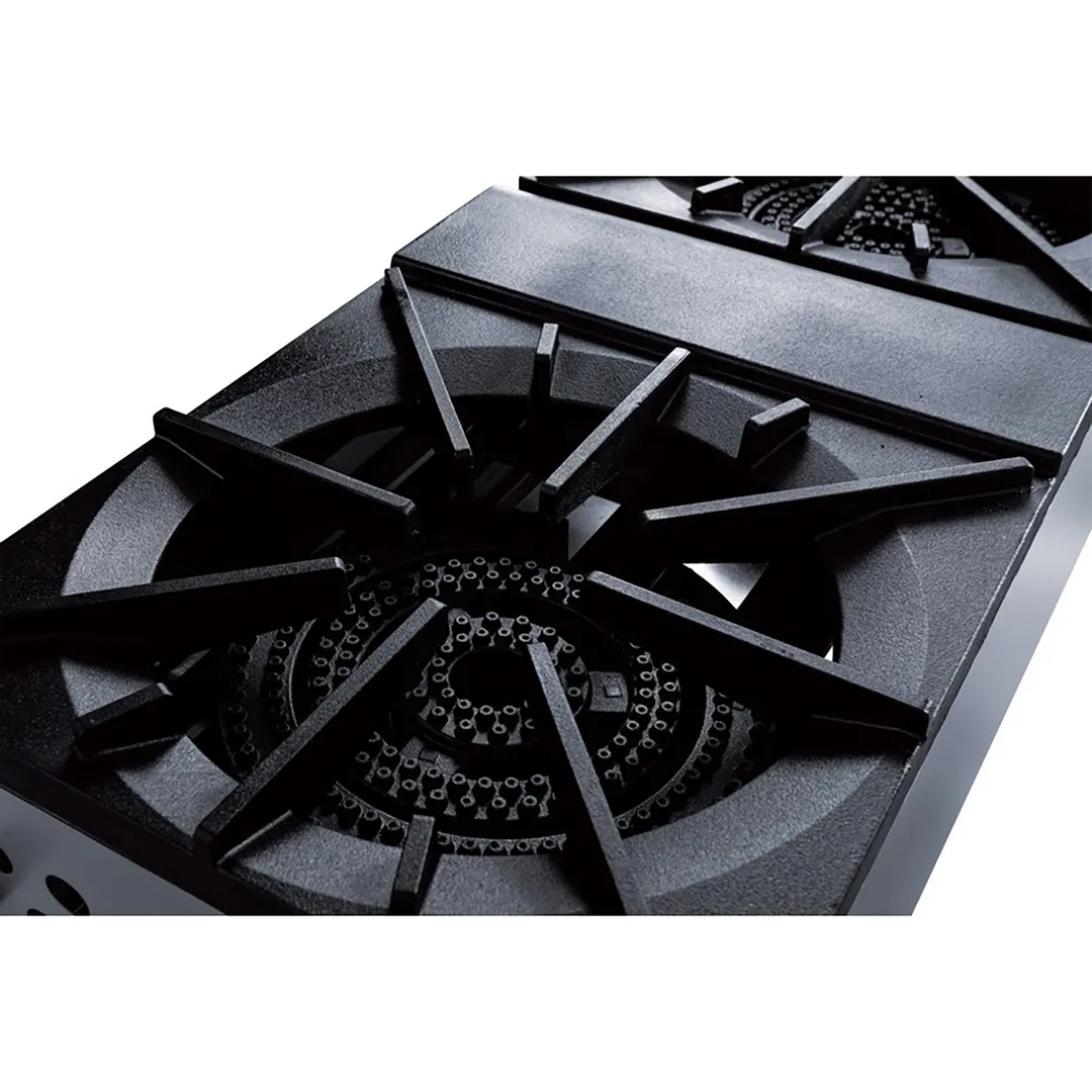 Dukers Appliance Co DCSPA2 18" (2) Cast Iron 3-Ring Burner Gas Stock Pot Range, 160.000 BTU