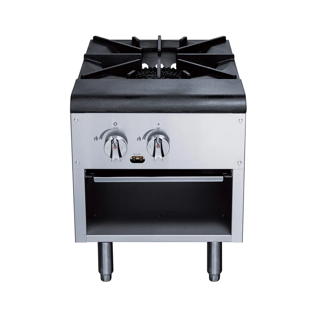 Dukers Appliance Co DCSPB1 18" Gas Stock Pot Range, (1) Three Ring Burner, Low Height, 80.000 BTU 