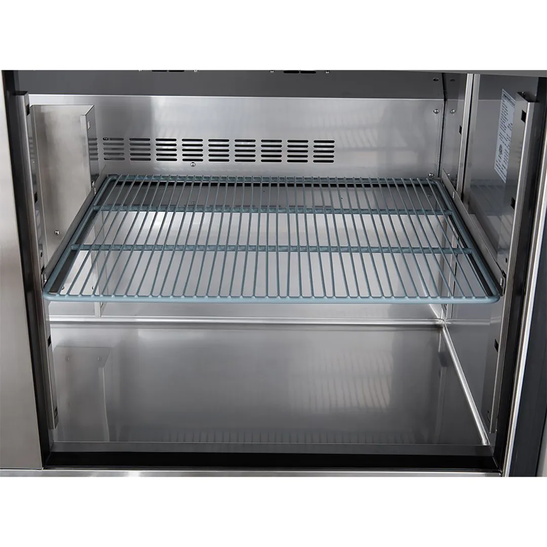 Dukers Appliance Co DPP44 44" Refrigerated Pizza Prep Table w/ 1 Door, (6) 1/3 Size Pans 